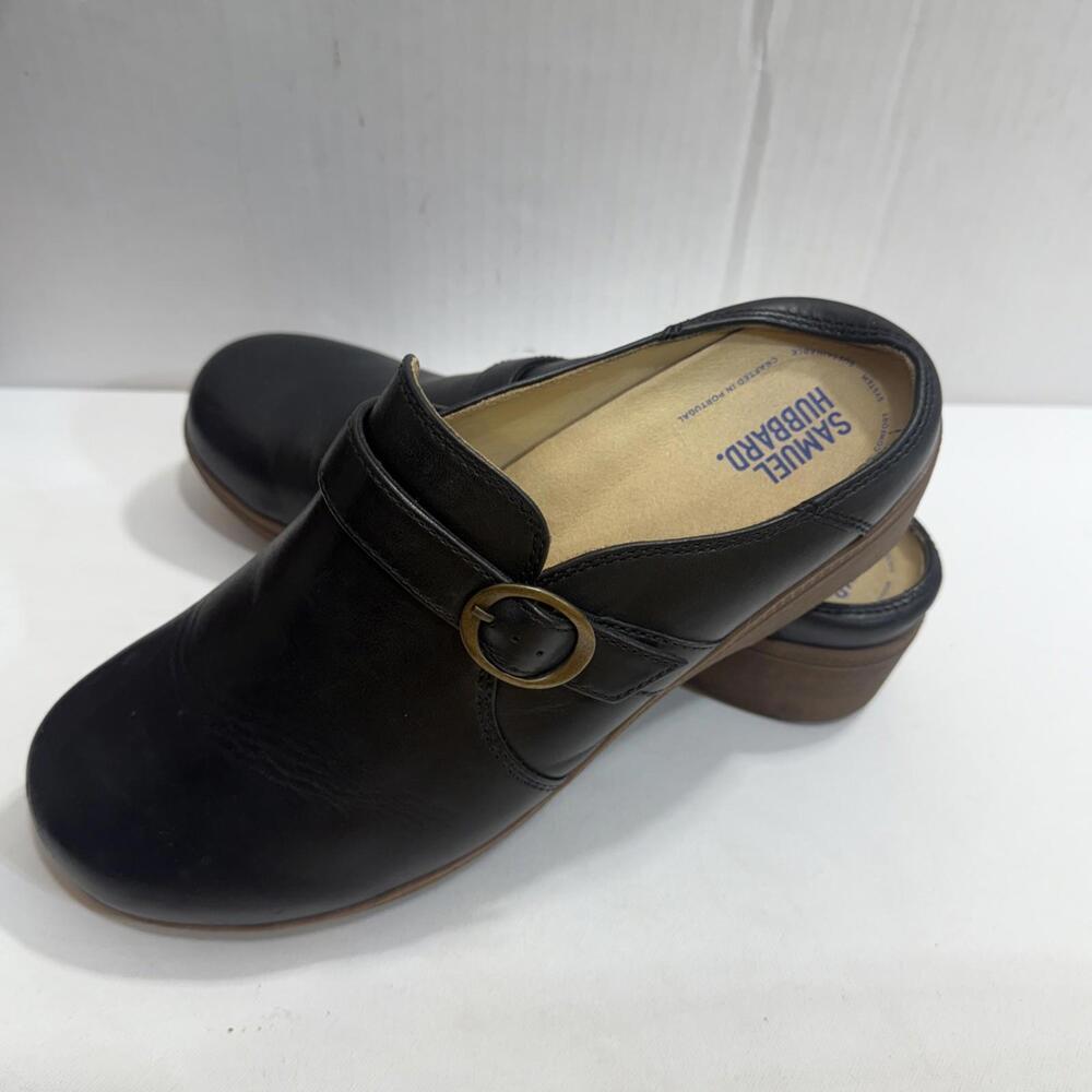 Samuel Hubbard Minimalist Black Cascade Clogs Buckle Adjustable Comfort Mule 11